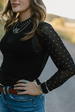 Load image into Gallery viewer, Stars At Night Mesh Top
