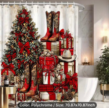 Load image into Gallery viewer, Christmas Boot Shower Curtain
