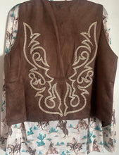 Load image into Gallery viewer, Boot Stitch Brown Vest

