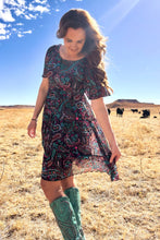 Load image into Gallery viewer, Painted Night Paisley Dress

