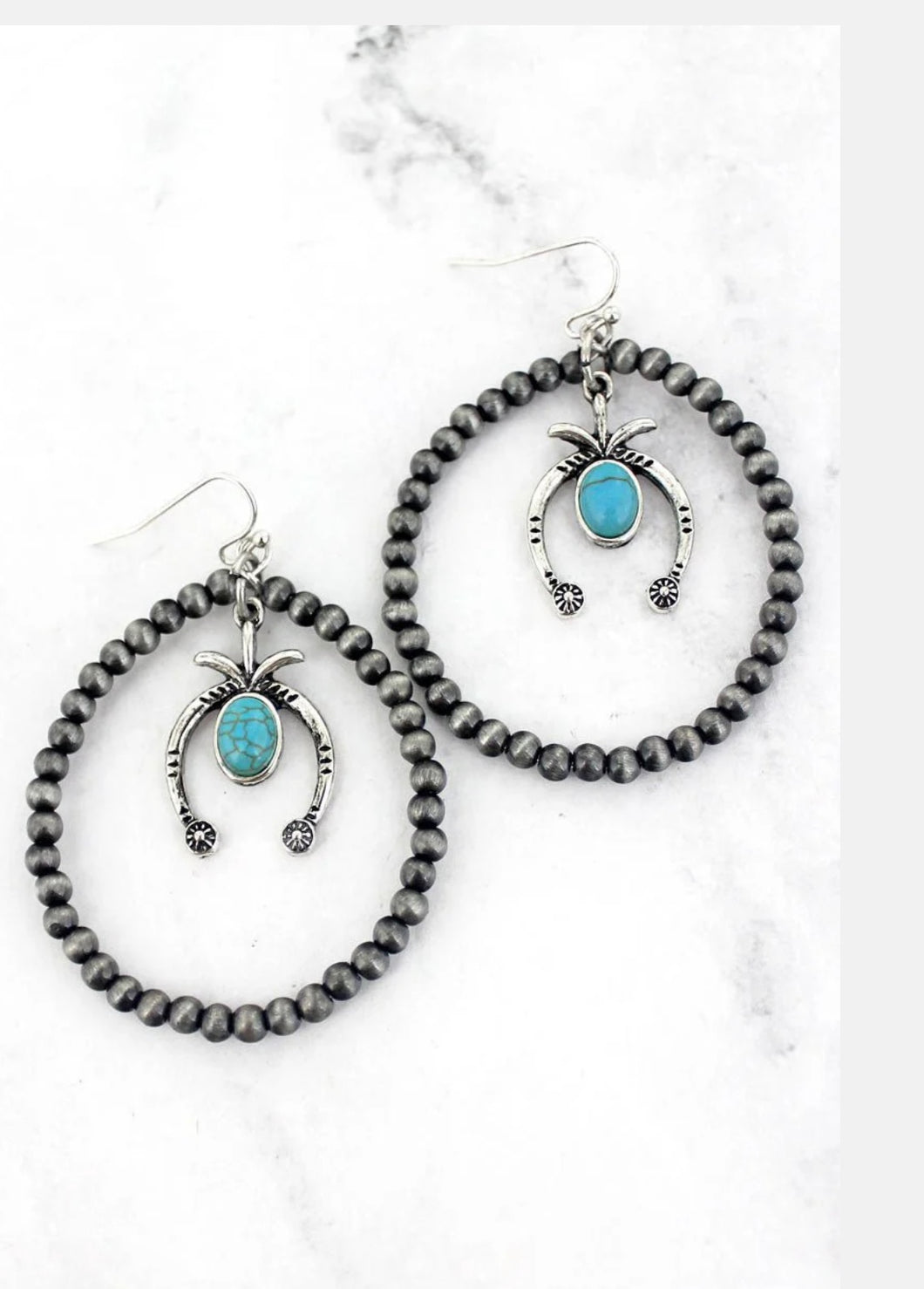 Naja Inspired Pearl Hoop Earrings