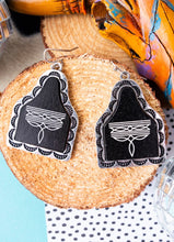 Load image into Gallery viewer, Tipi Rising Sun Cattle Tag Earrings

