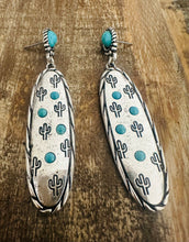 Load image into Gallery viewer, Cactus Ridge Turquoise Earrings
