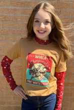 Load image into Gallery viewer, Girls Red Bandana Mesh Top
