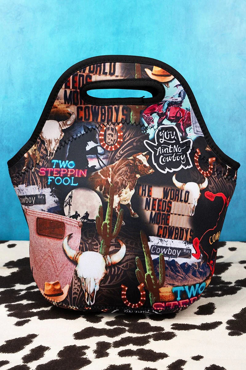 Cowboy Collage Lunch Bag