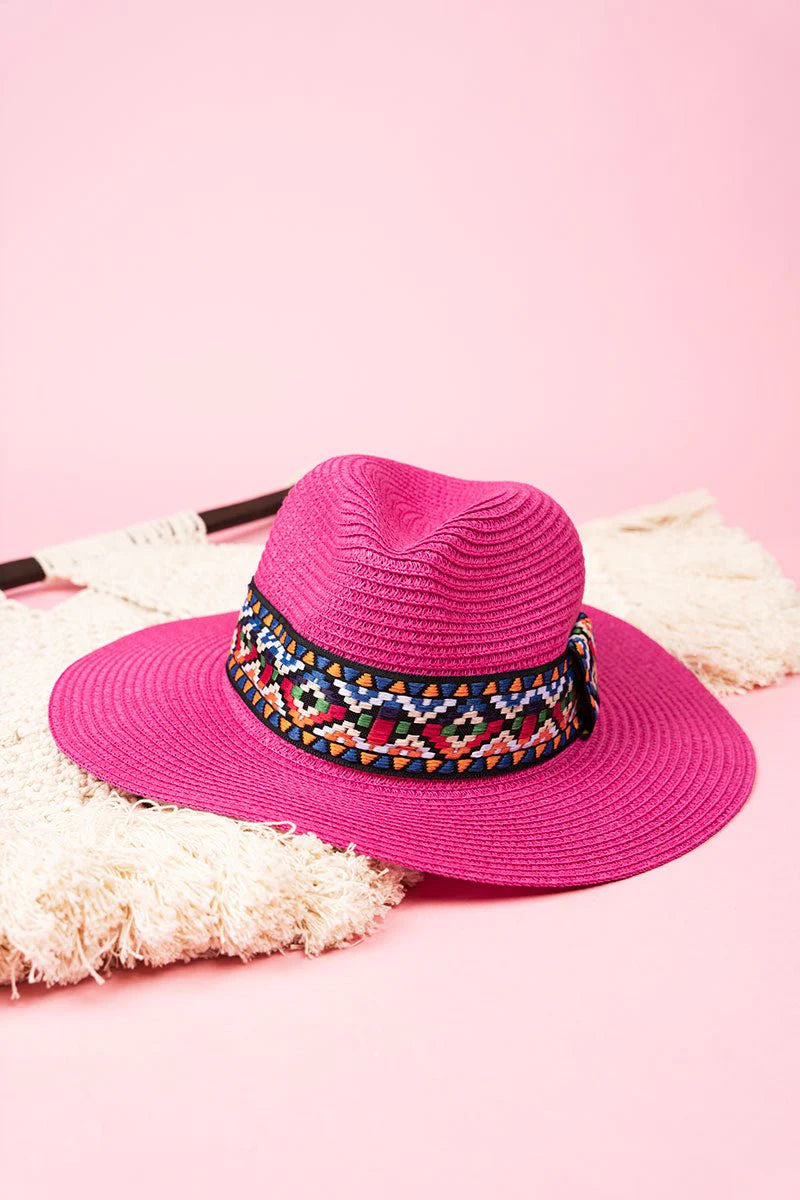 Rio Grande Pink Straw Hat