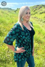 Load image into Gallery viewer, Touch Of Turquoise Cardigan
