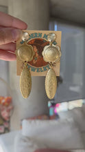 Load and play video in Gallery viewer, Brass Earrings
