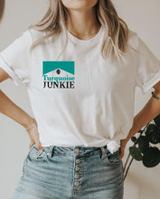 Load image into Gallery viewer, Turquoise Junkie Graphic T-Shirt-White
