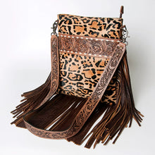 Load image into Gallery viewer, Leopard Print Fringe Crossbody
