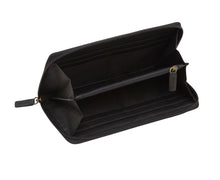 Load image into Gallery viewer, Myra Women&#39;s Black Royalty Leather Wallet
