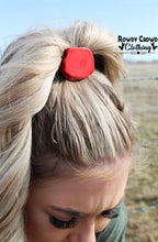Load image into Gallery viewer, Red Stone Hair Tie
