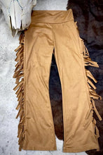 Load image into Gallery viewer, Girls Brown Fringe Pants
