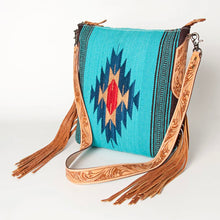 Load image into Gallery viewer, American Darling Saddle Blanket Purse  with Fringe
