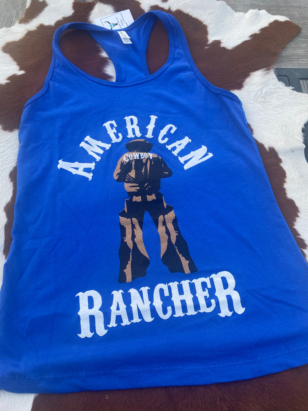 American Rancher Blue Tank