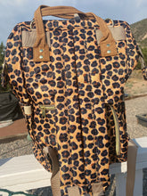 Load image into Gallery viewer, Leopard Backpack/Diaper Bag

