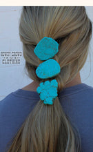Load image into Gallery viewer, Turquoise Stone Hair Tie
