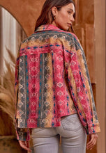 Load image into Gallery viewer, Aztec Multicolored Corduroy Print Jacket
