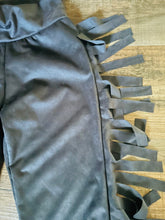 Load image into Gallery viewer, Girls Black Fringe Pants
